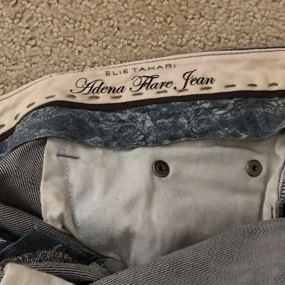 Elie Tahari Adena Tailored Flare Jeans - Picture 5 of 9